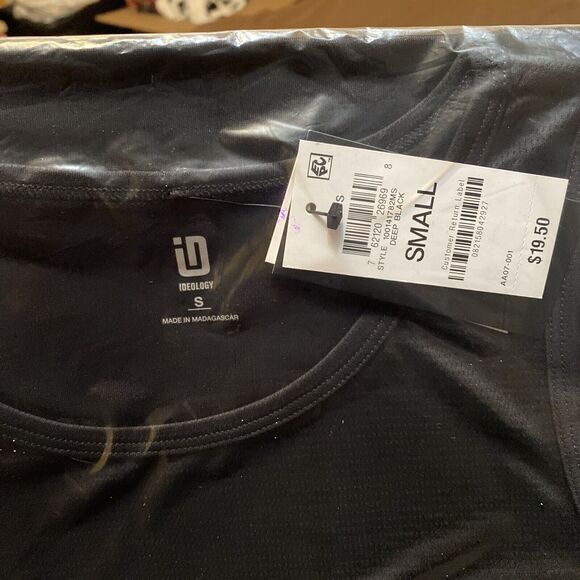 Ideology Performance Birdseye Mesh BLACK SMALL Athletic Women's Tank Top NWT - Picture 3 of 4